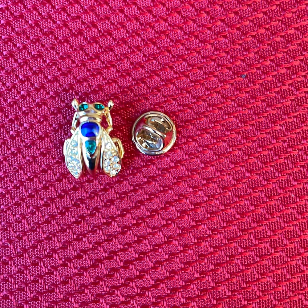 Vintage Embellished Fly Pin
